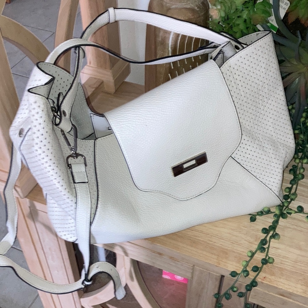 White Leather Handbag